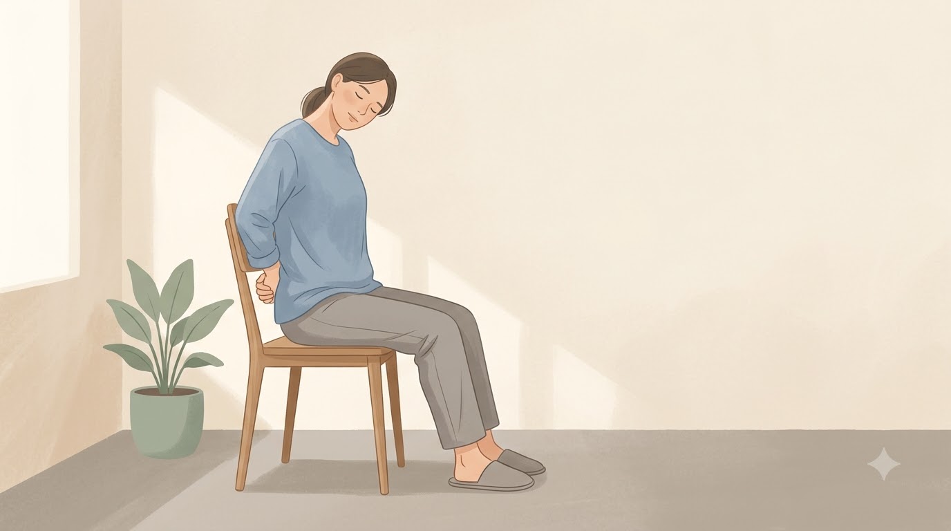 승모근 어깨 스트레칭 동작